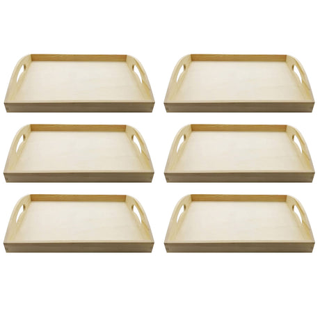 6 Pack: 13”; Wooden Tray by Make Market® Make Market
