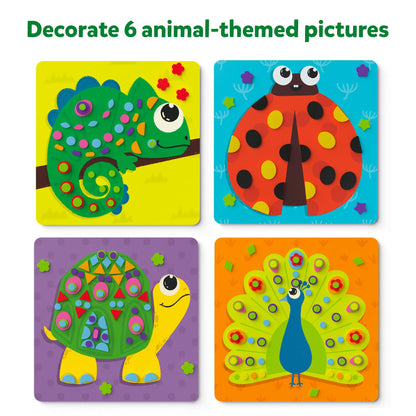 Art & Craft Activity - Foil Fun Animals, No Mess Art for Kids