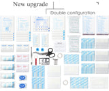 Compact First Aid Kit (228pcs) Designed for Family Emergency Care. Waterproof EVA Case and Bag is Ideal for The Car, Home, Boat, School, Camping, SHBC