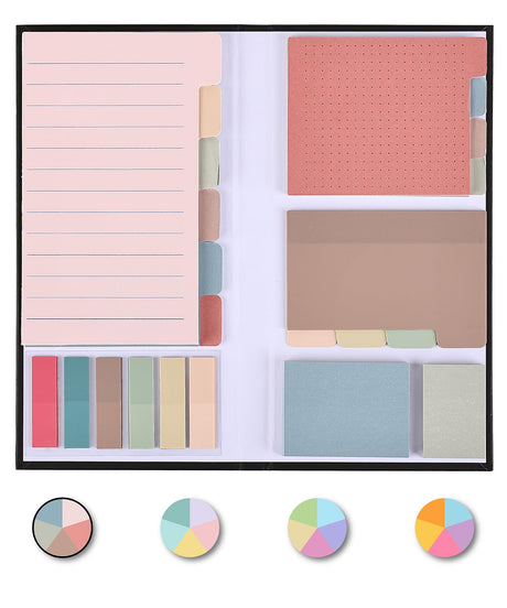 Mr. Pen- Sticky Note Set, 410 Pack, Vintage Colors, Transparent Sticky Notes Tabs, Divider Sticky Notes, Translucent Sticky Notes, Planner Sticky Mr. Pen