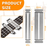 3 Set Guitar Fingerboard Guards Stainless Steel Bass Guitar Fingerboard Guards Luthier Tool Fretboard Protector for Dressing and Polishing Frets Boao