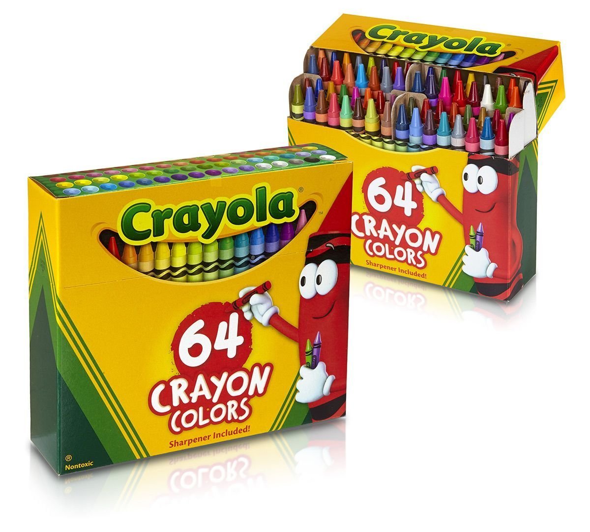 Crayola 760488360385, 64 Ct Crayons (Pack of 2) - WoodArtSupply