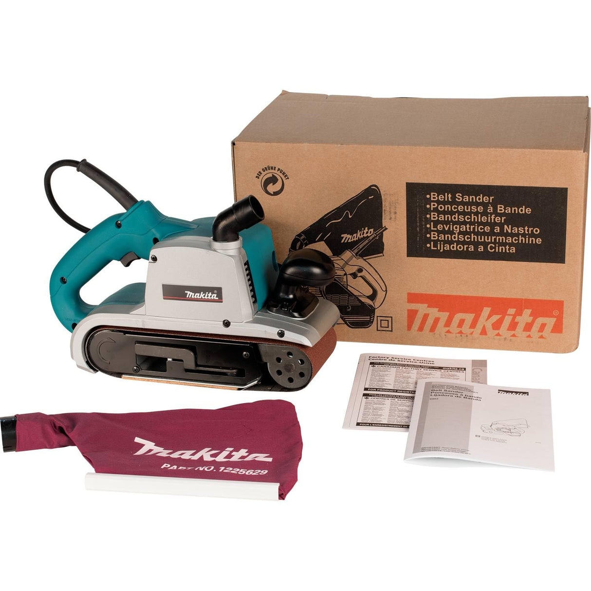 Makita 9403 4" x 24" Belt Sander, Teal Makita