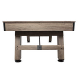 American Legend Brookdale 90” Billiard Table with Rustic Wood Finish and Navy Blue Cloth American Legend