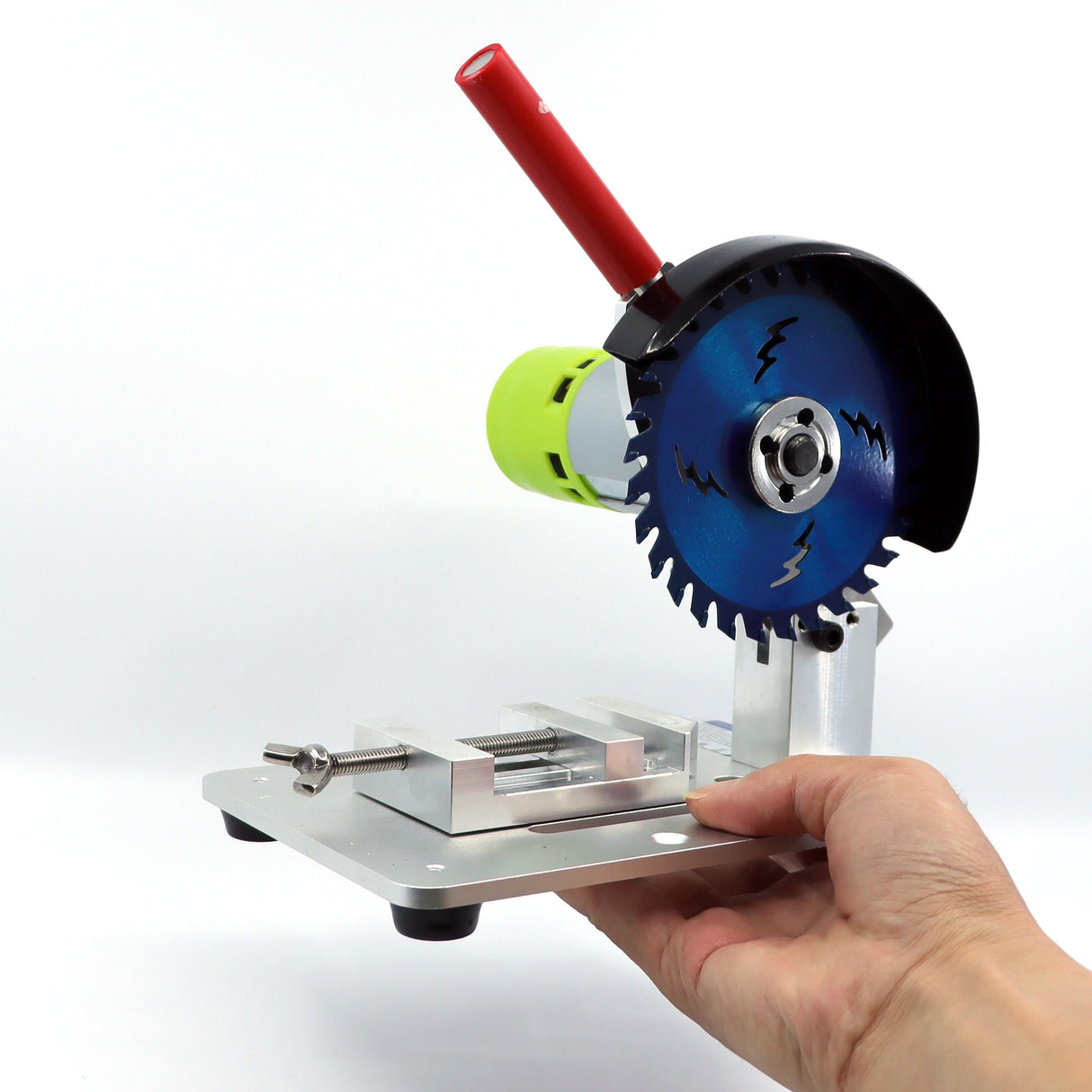 NovelLife Mini Miter Saw 4 inch Electric Table Cut-Off Chop Saw 775 Motor 105mm Circular Blade for DIY Model Crafts Hobby Metal Wood Plastic Compound NovelLife