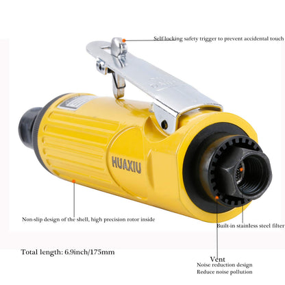 Air Die Grinder with 1/4"(6MM) and 1/8"(3MM) Collets, Pneumatic Die Grinder Kit, 22000 RPM - WoodArtSupply