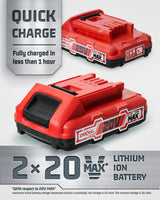 Electric Nail Gun, LINKNAL Cordless Brad Nailer Battery Powered,18 Gauge, 2×20V MAX Li-ion Batteries, Charger and 1000 Nails Included (L820-BN) LINKNAL