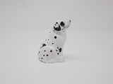 Selsela Dalmation Spotted Dog Puppy Figurine Statue Miniature Small Wood Carving Home Decor Small Animals Pet Selsela