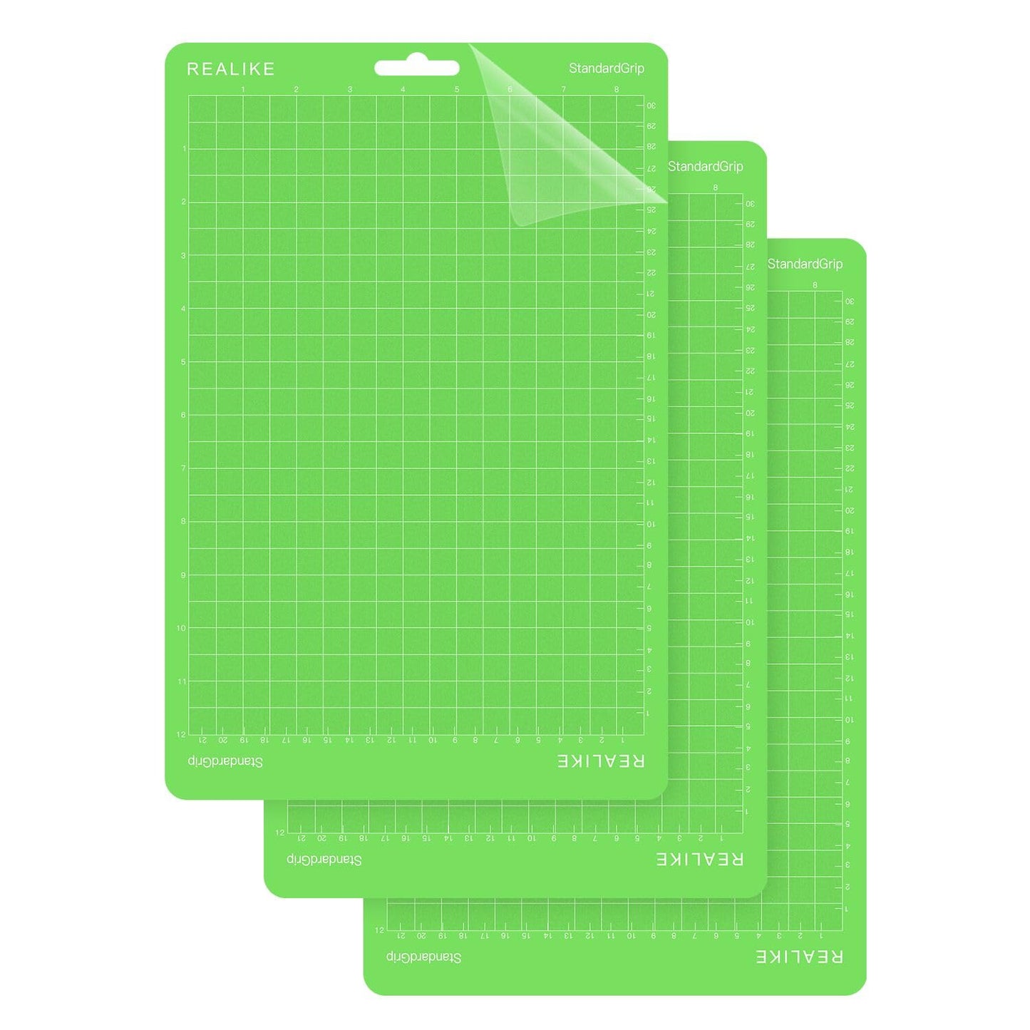 REALIKE 8.5”x12” Cutting Mat for Cricut Joy Xtra, Green standard Grip Cutting mats for Cricut Joy Xtra Accessories - WoodArtSupply