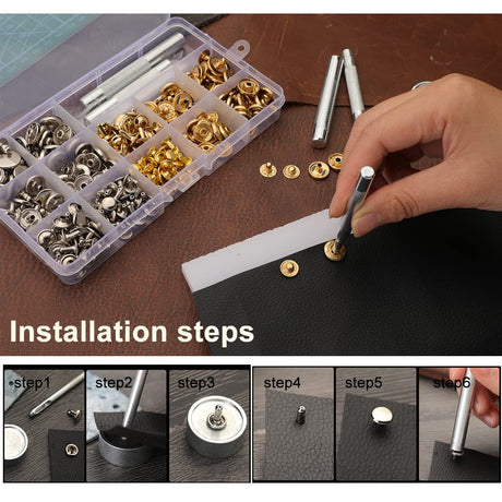 BUTUZE 440Pcs The Most Complete Leather Working Tool Set Punch Cutter Tools, Letter and Number Stamp Set, Stamping Set, Leather Apron, Tanned Leather BUTUZE