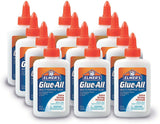 Elmer's Glue-All Multi-Purpose Liquid Glue, Extra Strong, Make Slime and Bond Materials Like Paper, Fabric, Wood, Ceramics, Leather, and More 4 Oz, WoodArtSupply
