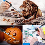 23Pcs Pyrography Wood Burning Tips, Wood Burning Tool Kits Carving Iron Tip for Embossing/Adults/Beginners/Birthday/Wedding SREMTCH