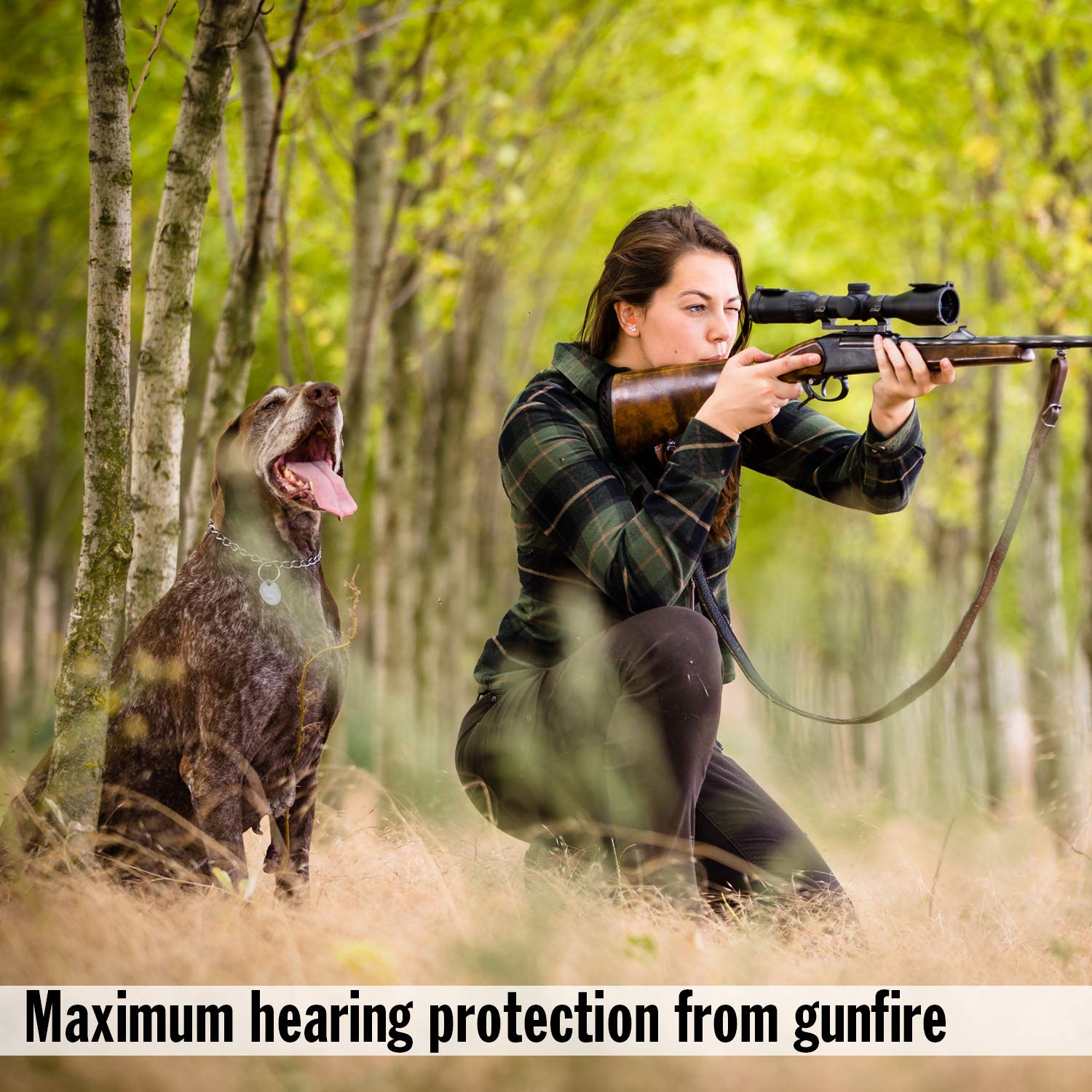 Mack's Maximum Protection Soft Foam Shooting Ear Plugs, 50 Pair - 33 dB Highest NRR – Comfortable Earplugs for Hunting, Tactical, Target, Skeet and Mack's
