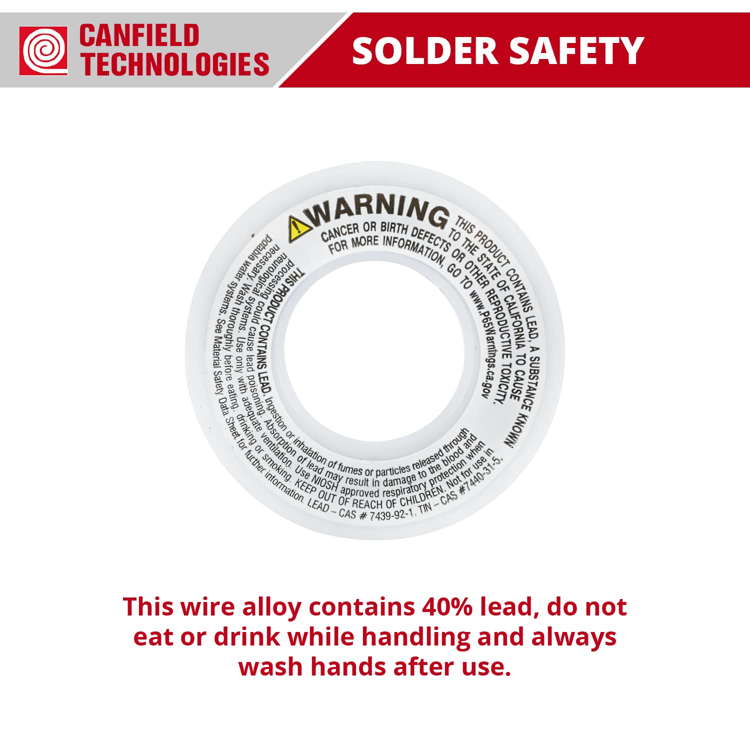 Canfield 60/40 solder for stained glass Canfield