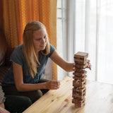 BSIRI Wood Tumbling Tower Game - Ideal for Party Games, Camping Games, Outdoor Games for Adults and Family, Classic Stacking Block Games for BSIRI