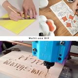 18pcs Laser Engraving Material Kit, 5.9" x 5.9" Wood Sheet/Felt/Kraft Paper,for Laser Cutting & Engraving/DIY/Painting/Modeling Creality