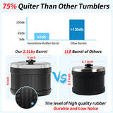 KomeStone Rock Tumbler Kit, K1 Professional Large 2.5LB Capacity Edition - Memory Function, Digital Timer & Variable Speeds: Create Stunning Gems KomeStone