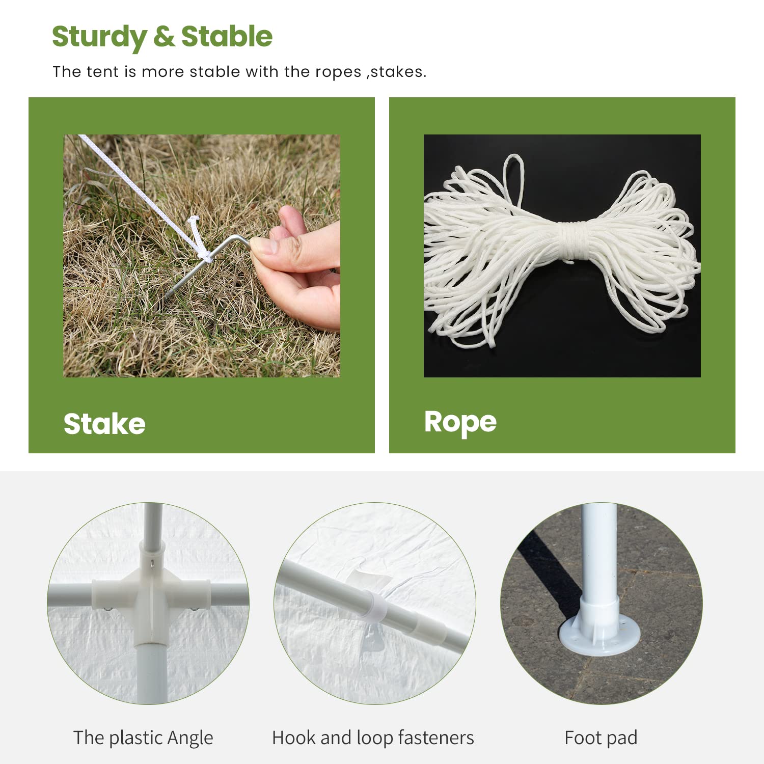 10x30 Party Tent Wedding Patio Gazebo Outdoor Carport Canopy Shade with Side 8 Removable Walls FDW