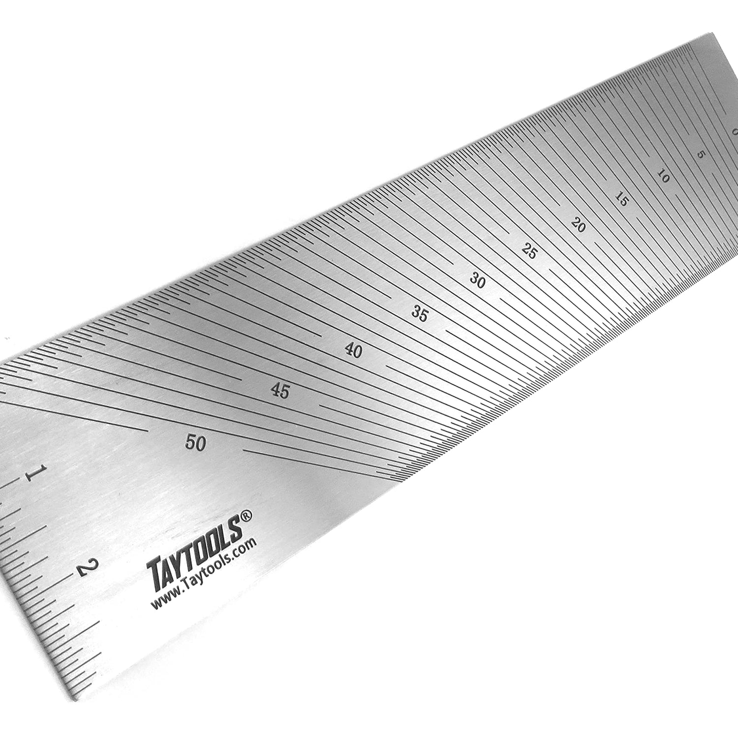 Taytools Bevel Setting Gauge for Use with Sliding Bevel Gauge Size Stainless Steel 0-50 Degrees in 1/4 Degrees Increments Center Finding Ruler Depth Taytools