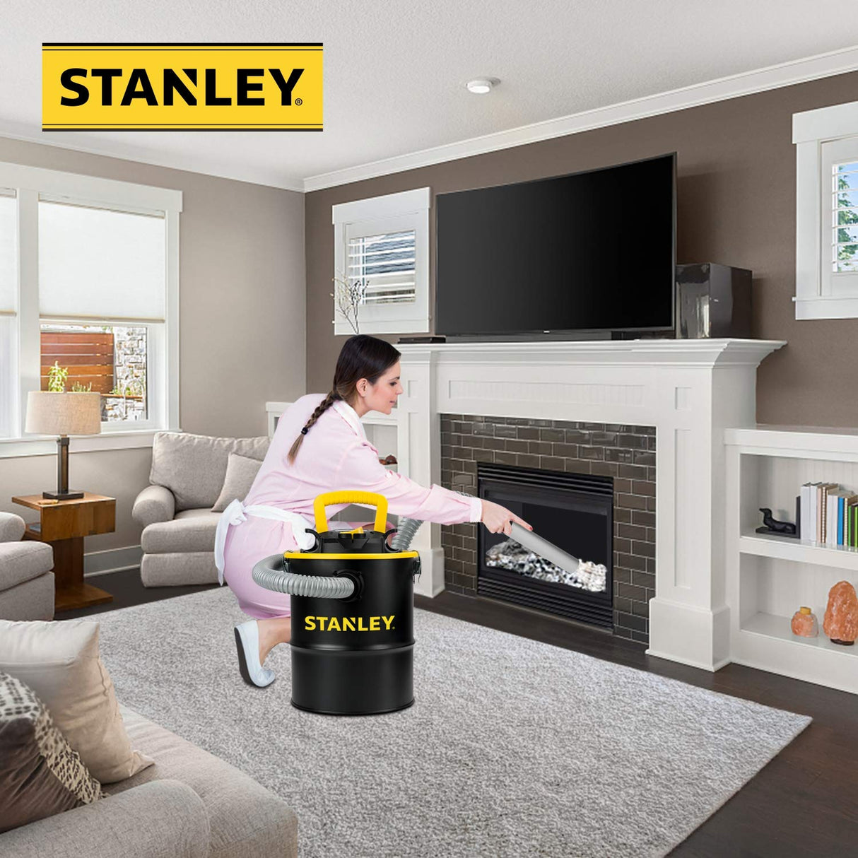 Stanley Ash Vacuum 4Gallon 4HP SL-18184, 4 Gallon, Black & Yellow Stanley
