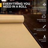 PONGHEI Brown Kraft Paper Roll 12" x 100ft (1200 Inch) for Gift Wrapping Packing, Brown Paper for Arts Crafts, Kraft Paper for Bulletin Board Poster PONGHEI