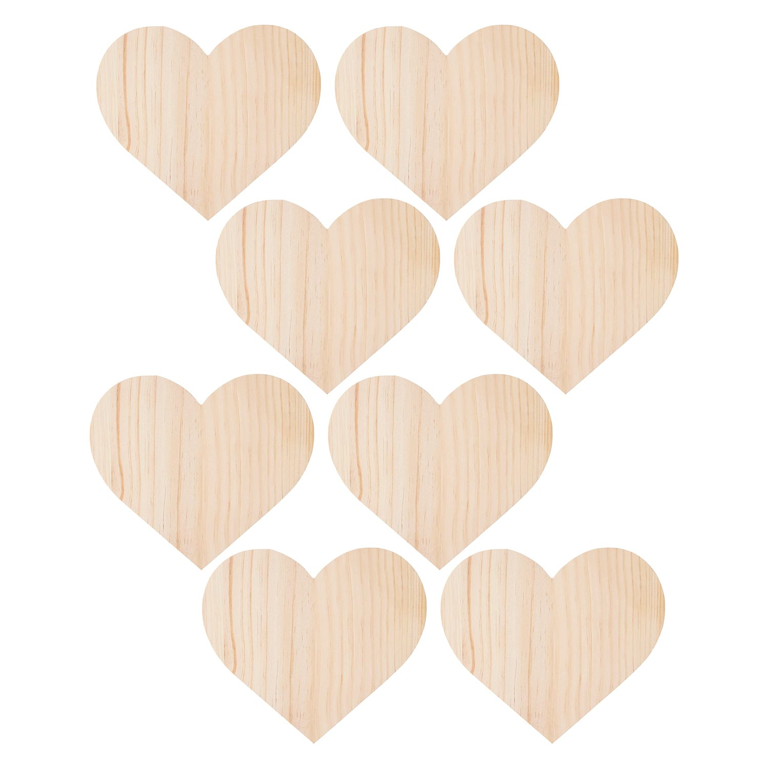8 Pack: 9”; Heart Wood Plaque by Make Market® Make Market