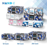 Hand-E Touch Black Nitrile Disposable Gloves Medium, 100 Count - BBQ, Tattoo, Hair Dye, Cooking, Mechanic Gloves - Powder and Latex Free Gloves Hand-E Touch