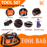 Kids Tool Set- 48PCS Toddler Tool Set Toys with Electronic Toy Drill, Tool Bag&Tool Belt&Tape Measure, Pretend Play Kids Construction Tool Kits Toy maysida