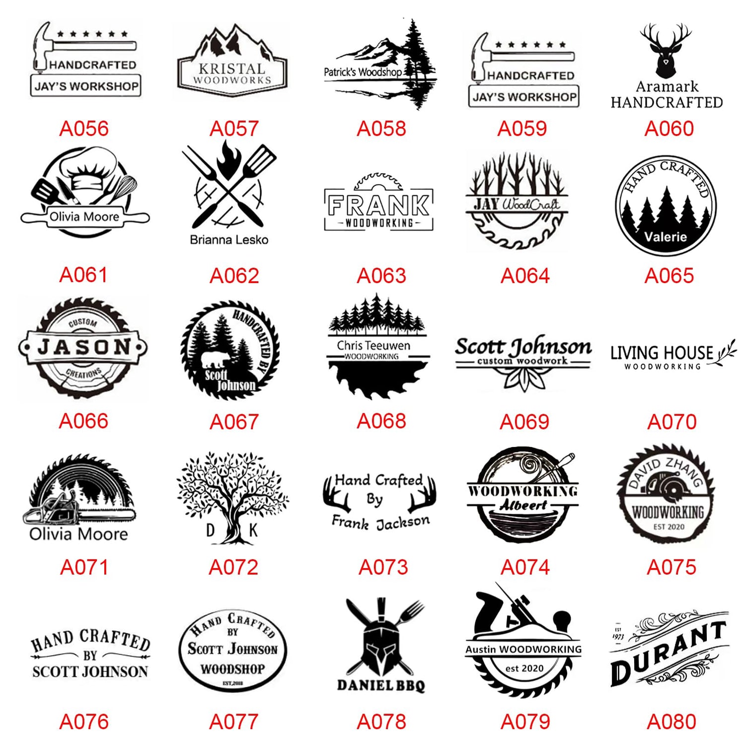 Custom Branding Iron for Wood by Arokimi - Personalised Logo Stamp for Woodworking (1"x1") Arokimi