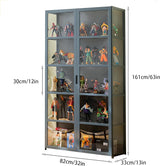 Curio Display Cabinet, Storage Cabinet with 5-Tier Storage Shelves, Display Case with Acrylic Cabinet Door, Toy Organizers Rack & Display Shelf QEWYHGRY