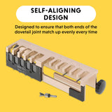 General Tools Woodworking Dovetail Jig - 12" Template Kit for Furniture & Wood Cabinet Making,Gold General Tools
