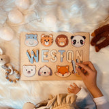 Name Puzzle for Kids Personalized, Easter Basket Stuffers for Toddler, with Gift Wrapping and Customizable Blessing on The Back PUREFLY