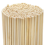Cididu 300 Pcs Wooden Dowel Rods, 1/4 x 14 Inch Round Wooden Sticks Craft Sticks, Unfinished Natural Bamboo Sticks for Crafts Arts and DIYers Cididu
