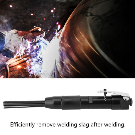 Needle Scaler Attachment, 1/4 4400 RPM Pneumatic Needle Scaler, Descaler for Air Chisel Paint Removing Deburring SIXRUN