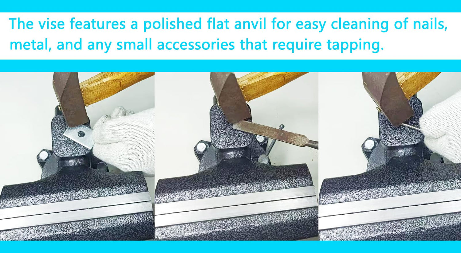 MYTEC 2-In-1 Bench Vise Heavy Duty for Workbench, 6.0" black, Upgraded Multi-Purpose Table Vice, Universal Rotate 270°Work Clamp-On Vise MYTEC