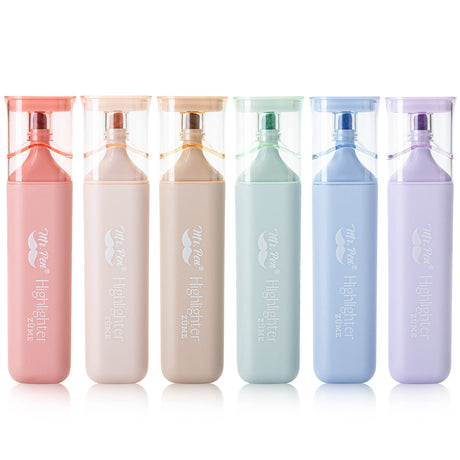 Mr. Pen- Highlighters Pastel Assorted Colors for Books, 6 Pack, Morandi Colors, Chisel Tip Mr. Pen