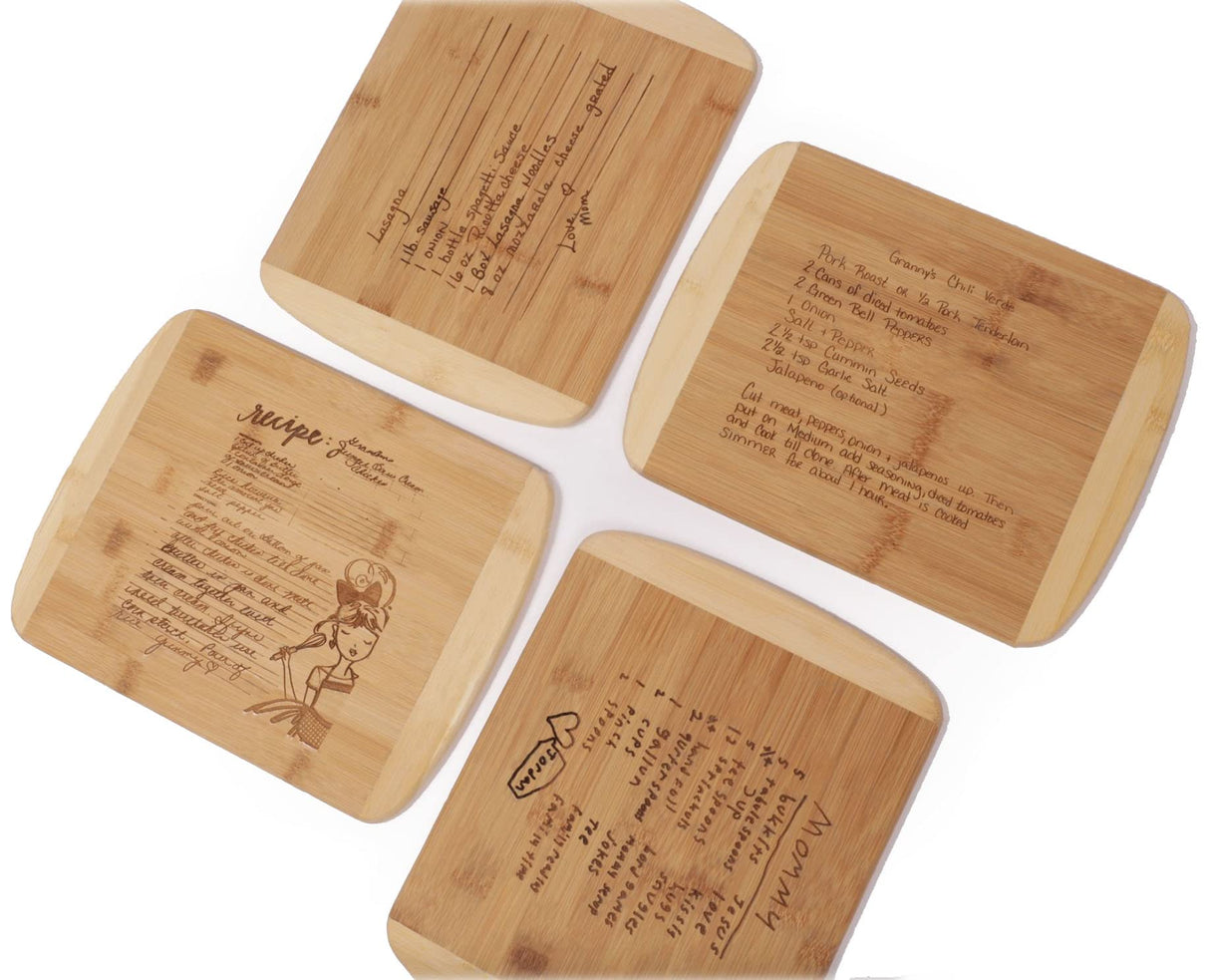 Personalized Wooden Custom Recipe Cutting Board (Thick), Handwritten Engraved, Recipe | Family Recipe, Family Heirloom Gift | Charcuterie, Meat, Wedding Collectibles