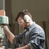 Pro For Sho 34dB Shooting Ear Protection - Special Designed Ear Muffs Lighter Weight & Maximum Hearing Protection - Standard Size, White Pro For Sho