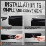 HORUSDY Bike Storage Rack, 6 Bike Racks and 6 Helmets Hooks, Wall Mounted Bike Storage Rack, Max capacity 600lbs HORUSDY