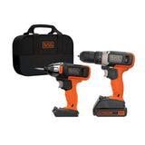 Stanley Black & Decker BD2KITCDIBCWM MAX 2 Tool Cordless Drill and Impact Driver Combo Kit 20V BLACK+DECKER