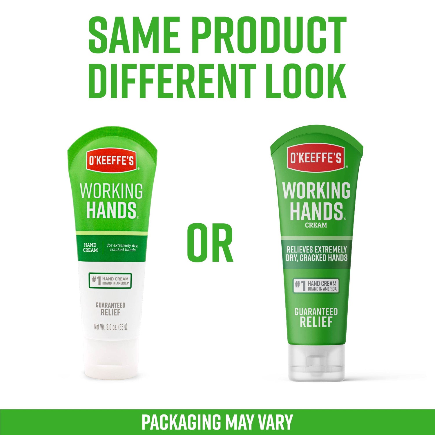 O'Keeffe's Working Hands Hand Cream, 3 Ounce Tube and Healthy Feet Foot Cream, 3 Ounce Tube O'Keeffe's