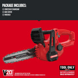 CRAFTSMAN V20 Mini Chainsaw, Cordless, 10 inch, Bare Tool Only (CMCCS610B) Craftsman