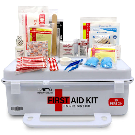 OSHA Compliant First Aid Kit - 10 Person, Type III, ANSI Class A Emergency Kit for Truck, Car, Construction Site - 71 Essential First Aid Supplies ProHeal