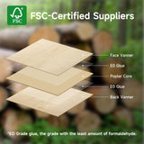 18pcs Laser Engraving Material Kit, 5.9" x 5.9" Wood Sheet/Felt/Kraft Paper,for Laser Cutting & Engraving/DIY/Painting/Modeling Creality