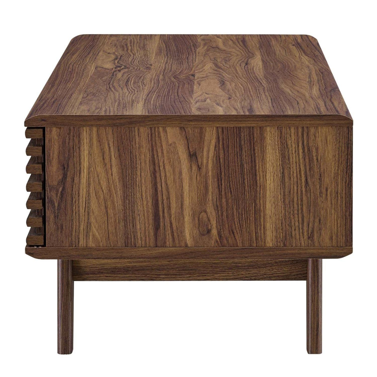 Modway Render Mid-Century Modern Coffee Table in Walnut, 43 in x 21.5 in x 17 Modway