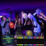 FansArriche Glow in the Dark Fabric Paints, 18 Colors x 20 ml 3D Waterproof Acrylic Textile Paint Markers, Glow in Dark Paint Pen, DIY Neon Fabric FansArriche