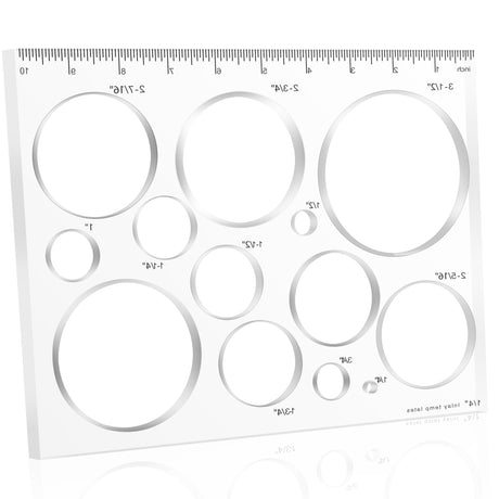 Soimuk Router Templates for Woodworking,Router Jig Circle Inlay Templates Decorative,13-in-1 Router Templates(10 * 7.8 inches) soimuk