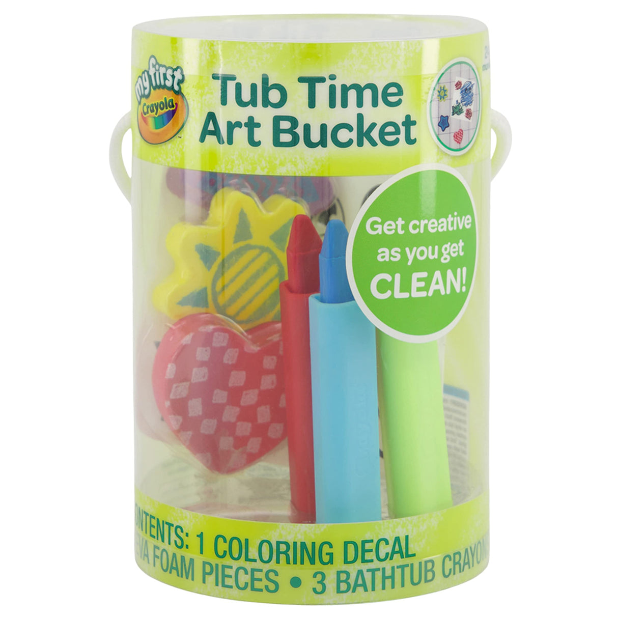 Crayola Taste Beauty My First Tub Time Art Pack, Bath-Time Toys with Red, Green, and Blue Crayons Crayola