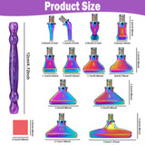 NIBESSER 21Pcs Diamond Painting Pen Kit 3pcs Diamond Art Pens 12 Pcs Metal Screw Thread Tips 5D Resin Diamond Painting Tools Accessories Multi Placer NIBESSER