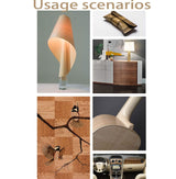 Natural Black Walnut Veneer Wood Sheets - DIY Speaker Renovation and Furniture Restoration - Unfinished Wooden Sticker - Handmade Dark Style - 7.8 x Samlee